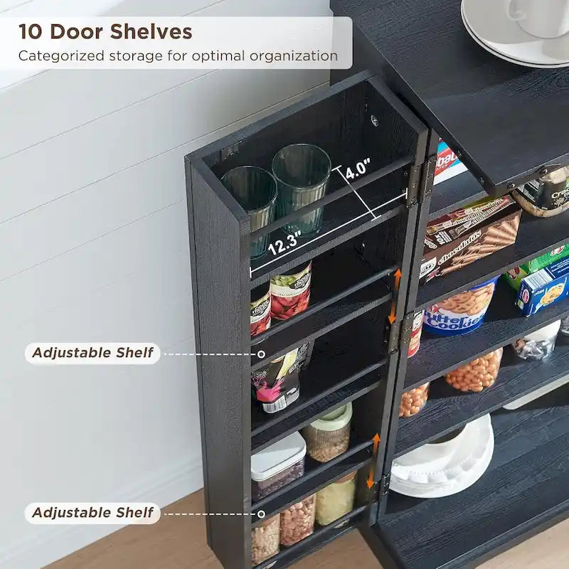 Meuble de rangement pour cuisine de ferme avec portes de grange – 120 cm