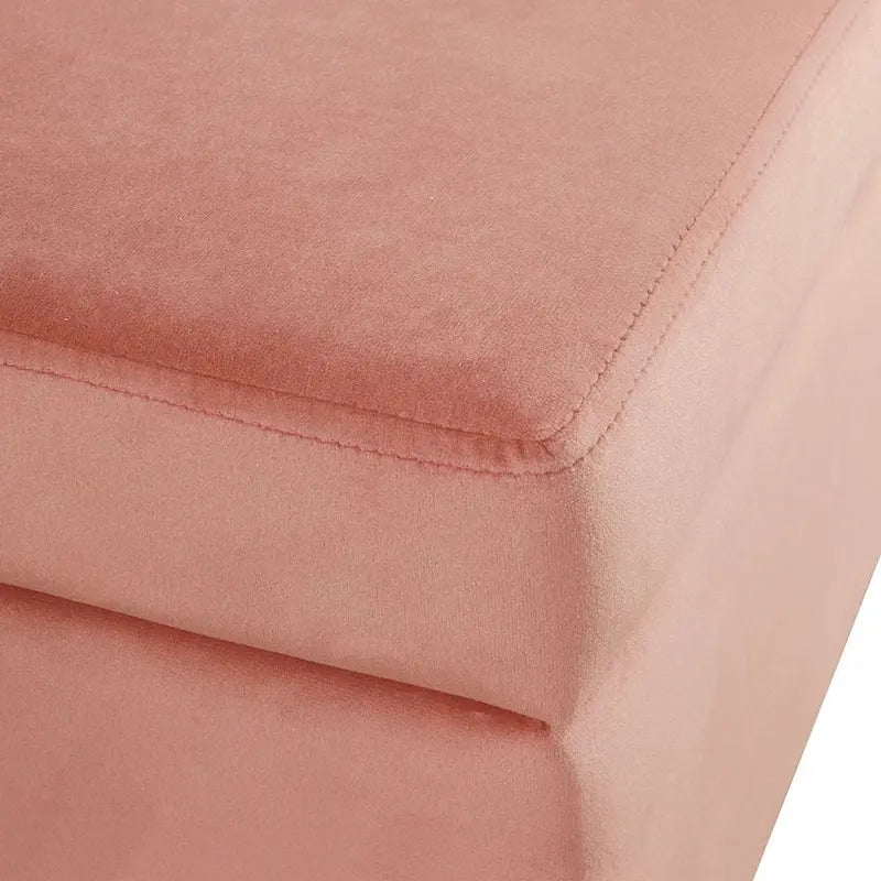 Banc de rangement avec pieds en métal