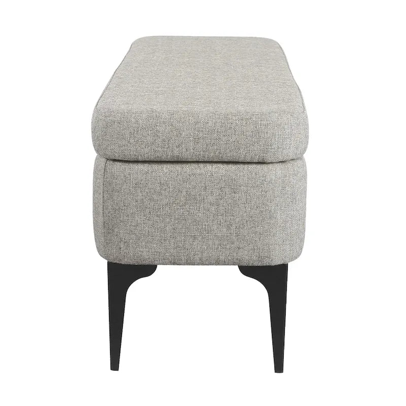 Banc de rangement avec pieds en métal