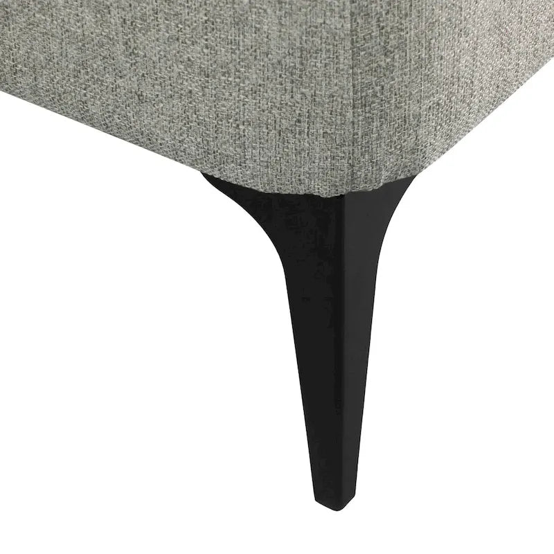 Banc de rangement avec pieds en métal