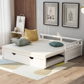 Lit de repos extensible en bois massif avec lit gigogne