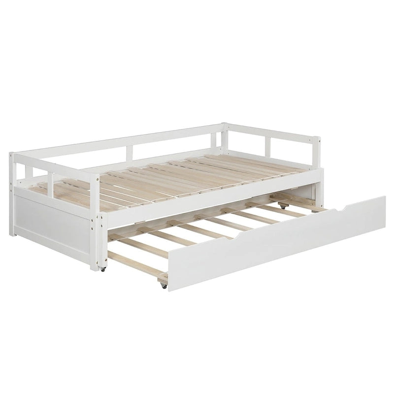 Lit de repos extensible en bois massif avec lit gigogne