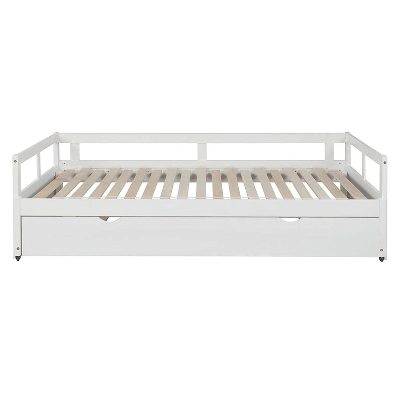 Lit de repos extensible en bois massif avec lit gigogne