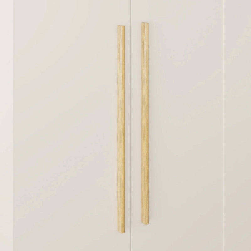 Grande armoire 4 portes avec tringles et étagères – Charnières à fermeture douce