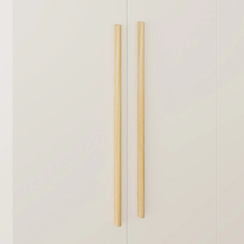 Grande armoire 4 portes avec tringles et étagères – Charnières à fermeture douce
