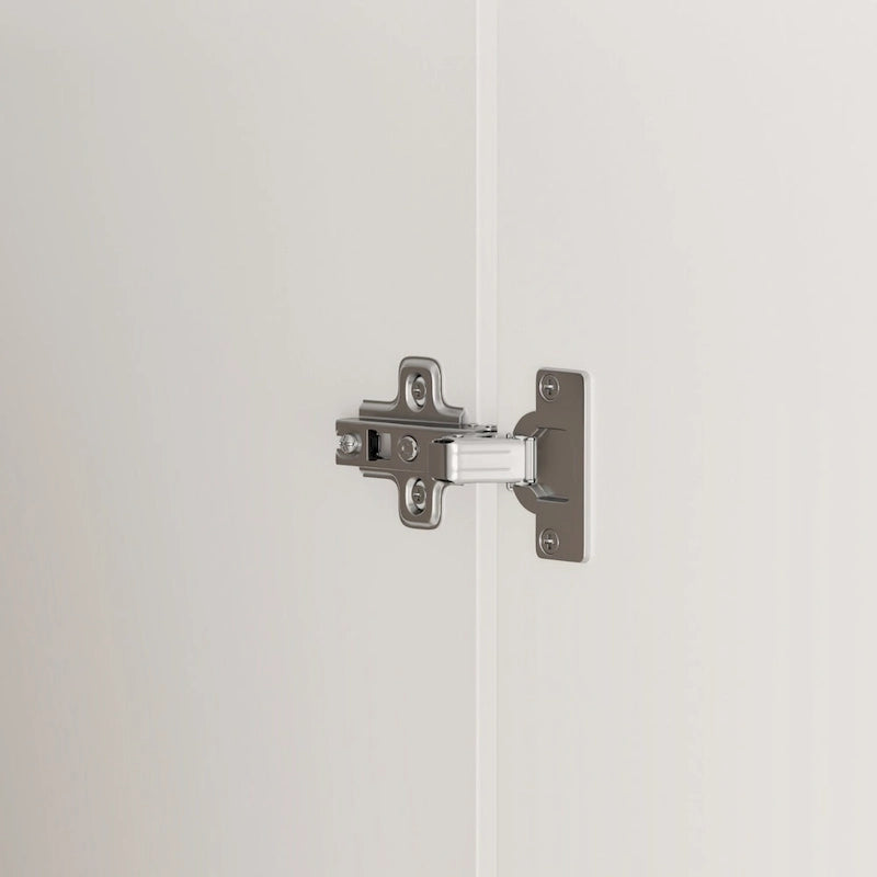 Grande armoire 4 portes avec tringles et étagères – Charnières à fermeture douce