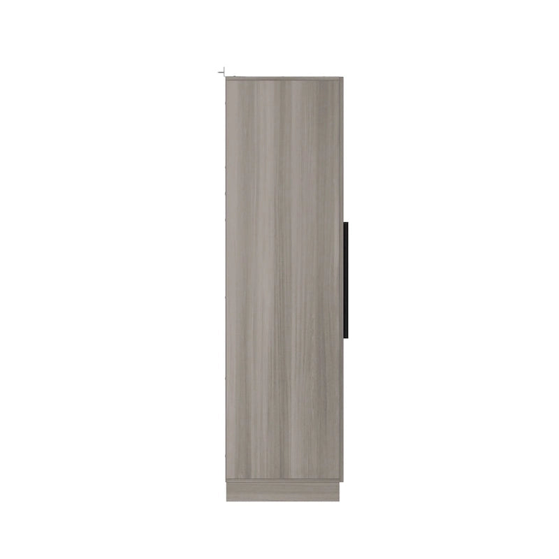 Grande armoire 4 portes avec tringles et étagères – Charnières à fermeture douce