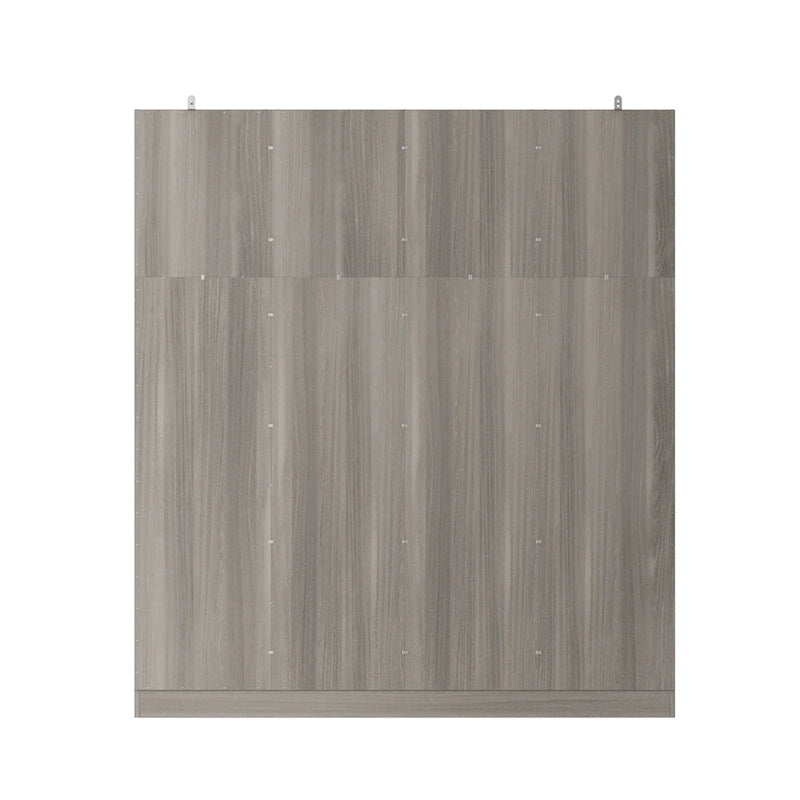 Grande armoire 4 portes avec tringles et étagères – Charnières à fermeture douce