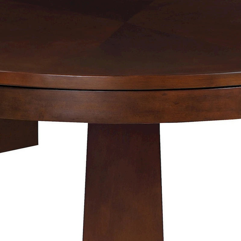 Table de jeu et de repas ronde 3-en-1 – Poker, plateau de repas avec porte-gobelets